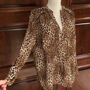 Leopard Print Blouse